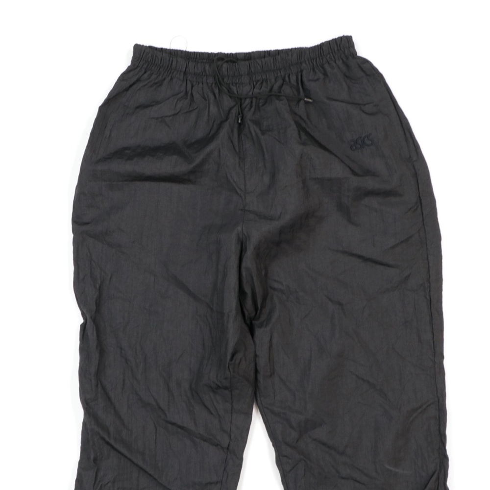 Vintage 80s Asics Spell Out Lined Sweatpants Black View 2